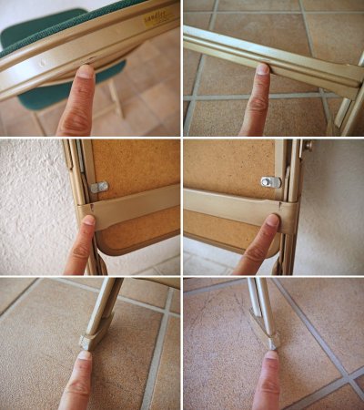 クラリン CLARIN フォールディングチェア 折り畳みチェア Folding chair フルクッション USA P.F.S取扱 定価\29,160- ◇