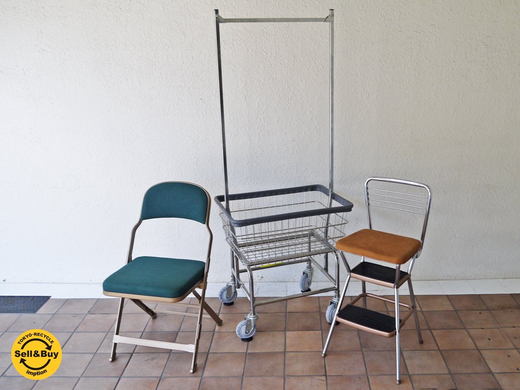 R&B ワイヤープロダクト R&B Wire Product ランドリーカートダブルポール LAUNDRY CART DOUBLE POLE P.F.S取扱 USA 定価\32,400- ◇