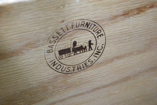 バセットファニチャー Bassett Furniture サイドボード ローボード USビンテージ 抽斗4杯 ●