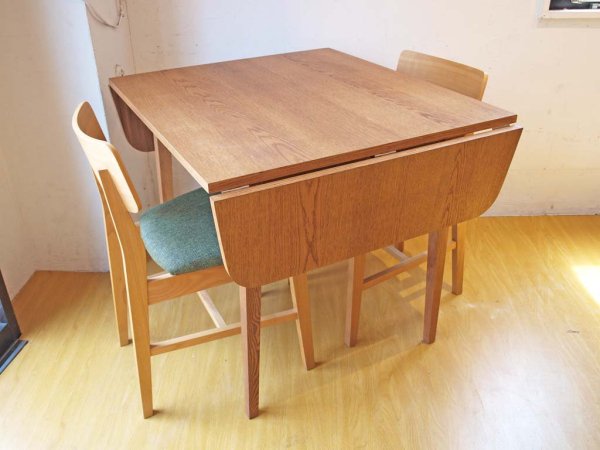 ウニコ unico クルト Kurt バタフライ ダイニング テーブル オーク材 オイル仕上 幅 86・109・132cm ★