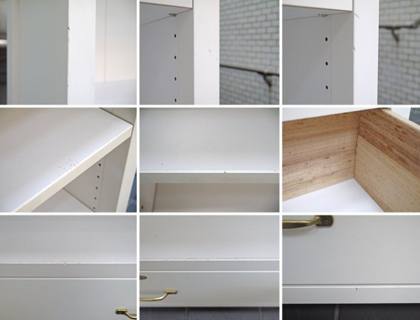 モモナチュラル MOMO natural シエル クレフ CIELE CLEF ブックハイ BOOK HIGH ブックシェルフ ホワイト 鍵付き フレンチカントリー B ■