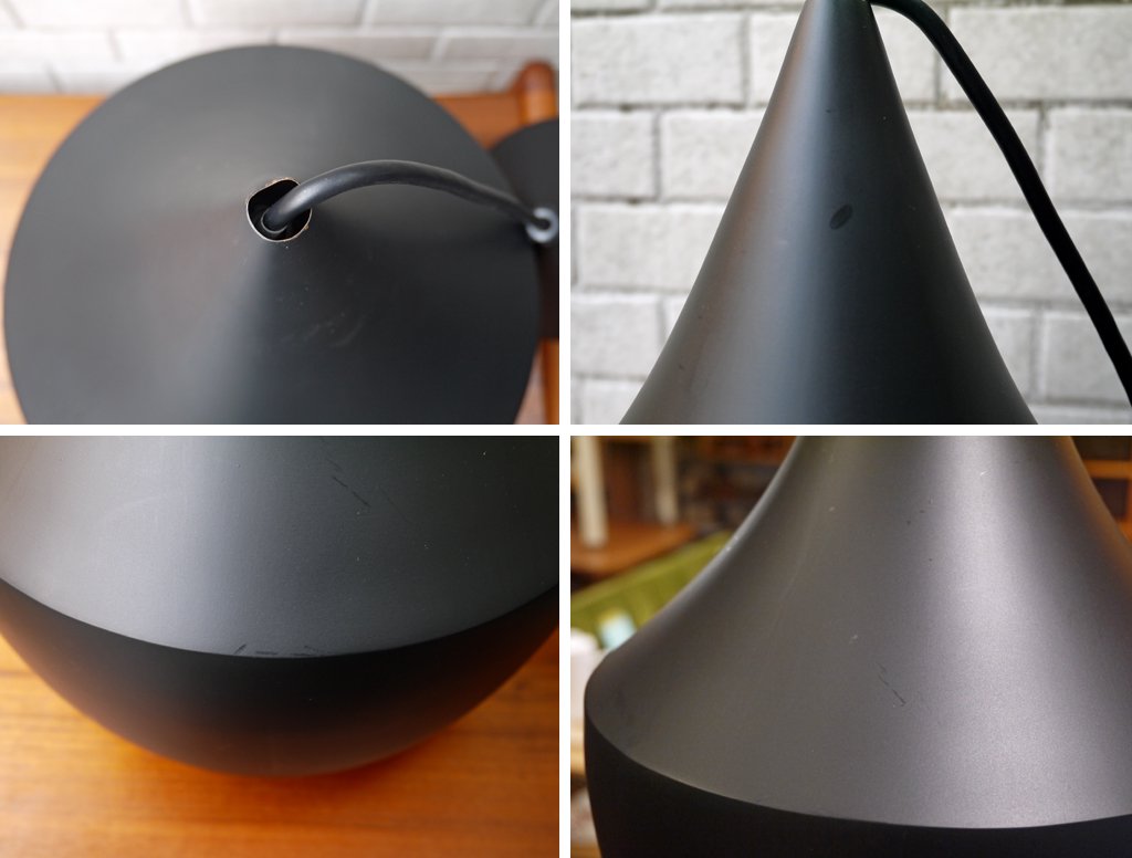 トム・ディクソン TOM DIXON ビートファット BEAT FAT ブラック ペンダントライト 定価¥75,600- ■