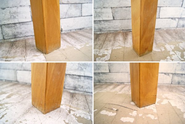 マグナスオルセン Magnus Olesen ダイニングテーブル 半円 リノリウム天板 R・ティエセン&J・ソーレンセン Rud Thygesen & Johnny Sorensen デンマーク ●