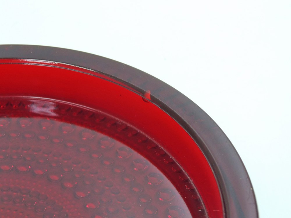 イッタラ iittala カステヘルミ Kastehemi 灰皿 アッシュトレイ レッド 希少 ビンテージ オイヴァ・トイッカ Oivia Toikka ●