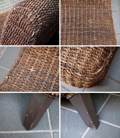 アクタス ACTUS ネモ NEMO 二人掛け ラブソファ アバカ材 アジアン カフェ リゾートスタイル ■