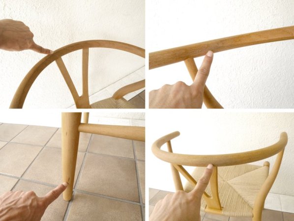 カールハンセン&サン Carl Hansen&Son ハンス J. ウェグナー Hans J. Wegner Yチェア CH24 ウィッシュボーンチェア ビーチフレーム 天然オイル仕上げ 状態良好 ◇