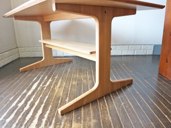 無印良品 MUJI リビングでもダイニングでも使える シリーズ オーク材 ダイニングテーブル 幅130cm 奥行き80cm ◎