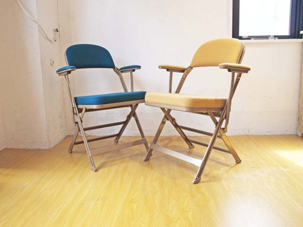 クラリン CLARIN U.S.A フォールディングアームチェア FOLDING CHAIR WITH ARM 折畳 フルクッション グリーン系 Hunter PFS取扱 ★