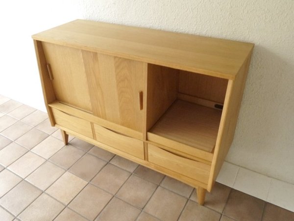 ウニコ unico シグネ SIGNE キッチンカウンター オープンタイプ W1185 オーク材 NA色 人気 現行シリーズ ・ 廃盤モデル 定価¥96,800- 北欧スタイル ナチュラルテイスト ◇