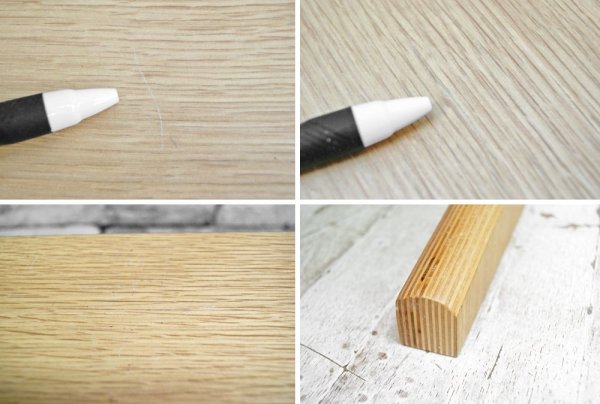 無印良品 MUJI リビングでもダイニングでもつかえる テーブル オーク材 W130cm ●