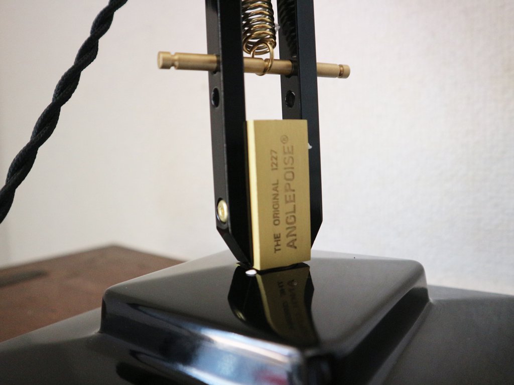 アングルポイズ ANGLEPOISE "Original 1227" ブラスコレクション Brass Collection デスクランプ ジェットブラック 箱付 ◎