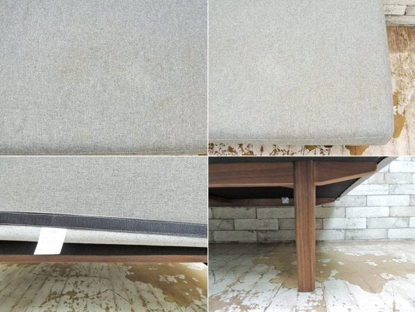 ウニコ unico ノルド NORD バックレスト ベンチ カバーリング ウォールナット 北欧ビンテージスタイル 廃番 ●