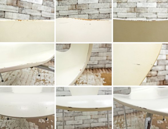 フリッツ ハンセン Fritz Hansen セブンチェア ホワイト ラッカー仕上げ アルネ・ヤコブセン Arne Jacobsen 北欧家具 A ●