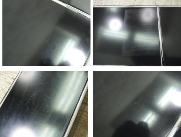 USMモジュラーファニチャー ハラーシステム AVボード×3 TV台 ブラック フリップアップドア ●