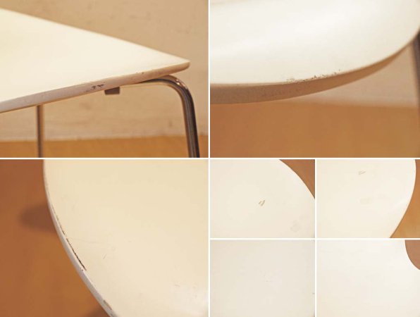 フリッツ ハンセン Fritz Hansen セブンチェア ラッカーホワイト仕上 アルネ・ヤコブセン Arne Jacobsen 北欧 モダンデザイン ★