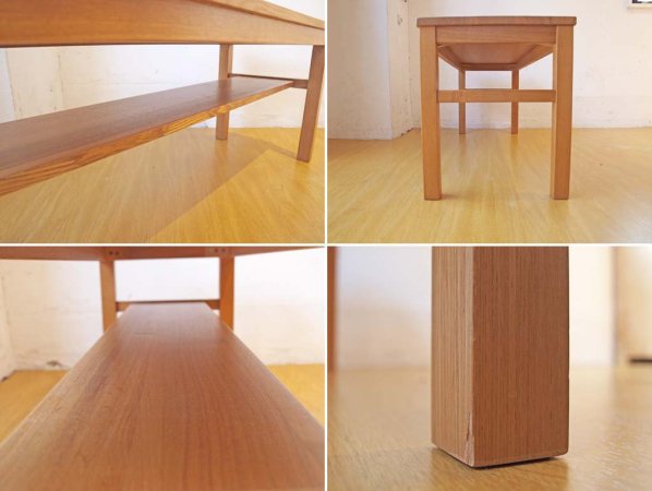 無印良品 MUJI 木製ベンチ タモ材 無垢集成材 板座 ベンチ テーブル ナチュラル ★