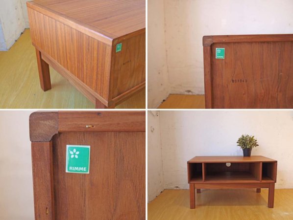 デンマーク RIMME Mobler チーク無垢材 AVボード テレビスタンド スモールサイズ Teak ★
