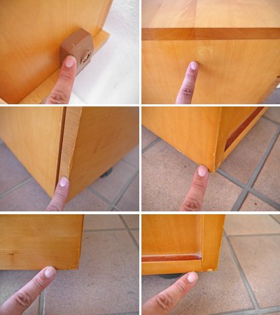 アクタス ACTUS フレンディ FRENDY デスク & シェルフ デスクキャビネット バーチ材 ナチュラル 学習机 勉強机 ◇