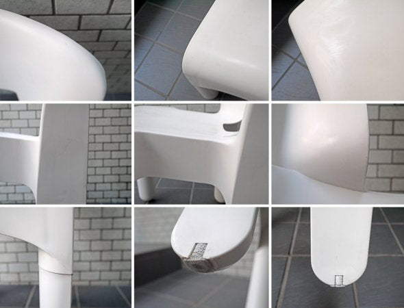 カルテル Kartell クラシカルチェア Classical Chair 4867 ジョエ・コロンボ Joe Colombo ホワイト B ■