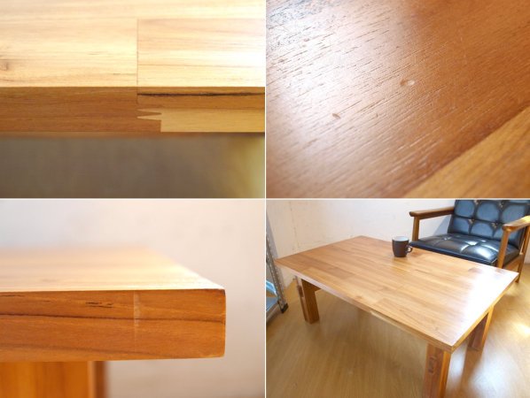 ウニコ unico ブレス BREATH ローテーブル センターテーブル チーク 無垢材 ★