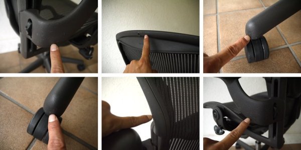 ハーマンミラー HermanMiller アーロンチェア Aeron Chair ランバーサポート フル装備 Bサイズ ( M ) 定価¥183,600- ( デスクチェア / オフィスチェア ) ◇