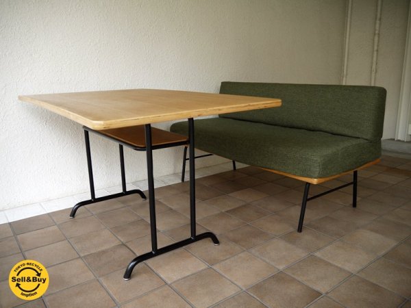 ウニコ unico 現行 ファニート FUNEAT ベンチバックレスト ( ソファ ) ベージュ ( K21/グレー系Mix ) + 替えカバー付き スクール カフェスタイル インダストリアル ◇