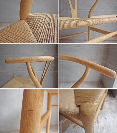 カールハンセン&サン Carl Hansen & son Yチェア CH24 オーク材 ソープフィニッシュ 日本仕様 座面張替済み ハンス・J・ウェグナー デンマーク 北欧家具 ♪