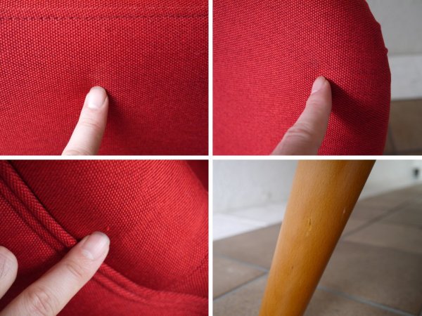 ウニコ unico 現行・人気モデル ソフィー SOPHIE 2シーター ニ人掛け ソファ レッド ハイバック & ハーフアーム & コンパクト設計 定価¥65,780- ◇