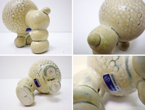 グスタフスベリ Gustavsberg プードル KENNEL リサラーソン LisaLarson ビンテージ 希少品 ●