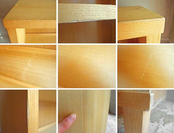 無印良品 MUJI 組み合わせて使える木製収納 本棚 シェルフ ミドルタイプ 奥行21cm B♪
