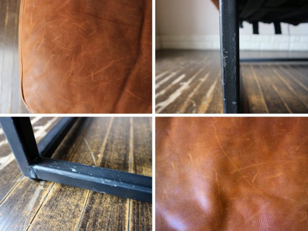 アクメ ファニチャー ACME Furniture アービン オットマン IRVIN OTTOMAN レザー × アイアン ◎