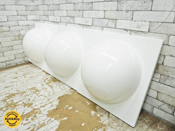 ヴェルナー・パントン Verner Panton ウォールエレメント WALL ELEMENT FRP製 ホワイト スペースエイジ リプロダクト C ●