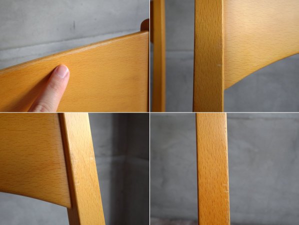 天童木工 Tendo エアーチェア ダイニングチェア 2脚セット ビニールレザー ベージュ A ♪