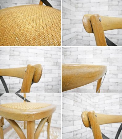 ノットアンティークス knot antiques クロスバック X-BACK ベントウッドチェア 2脚セット クラッシュゲート取扱 ●