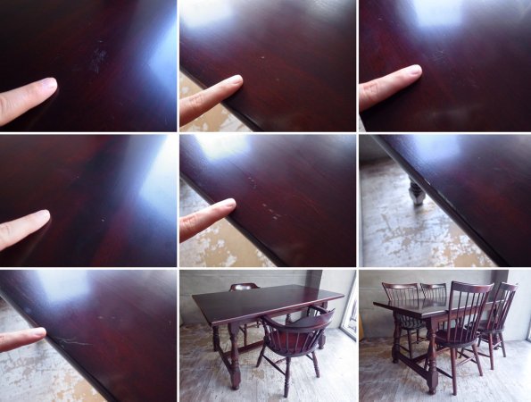 松本民芸家具 F型卓 ダイニングテーブル ミズメザクラ ♪