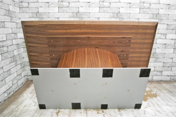 モーダエンカーサ moda en casa 現行 ピアッツァテーブル PIZZA TABLE ( ダイニングテーブル ) ウォールナット W160cm 定価¥139,700- 状態良好 ◇