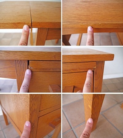 ウニコ unico ノート NOTE デスク W870(+300)オーク材 エクステンション スライド棚 定価¥47,080- ◇