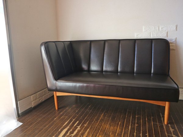 ウニコ unico ワイス WYTHE 片アーム 二人掛けソファ アメリカンヴィンテージカフェスタイル ◎