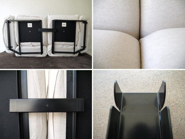 アルフレックス arflex 名作 マレンコ MARENCO 2人掛け ソファ ロゴスタンプ入り LI-BE リネンカバー & ジョイントパーツ付属 定価¥476,300- イタリアモダン ◇