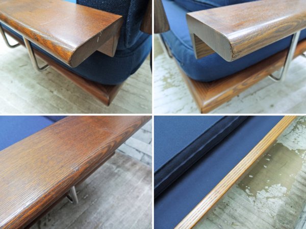 アクメファニチャー ACME Furniture カーディフ CARDIFF 3Pソファ タモ無垢材 デクレア T-4141 定価¥275,000- ●