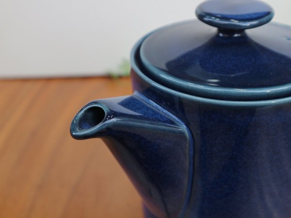 desire コーヒーポット ブルー 陶器 北欧 デンマーク ◎