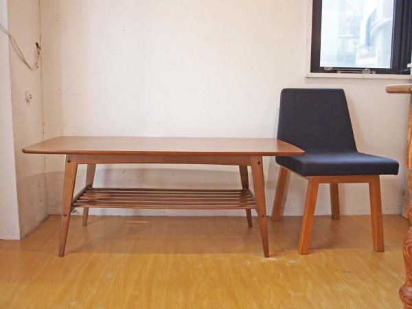 カリモク60 karimoku60 リビングテーブル Lサイズ ウォールナットカラー デコラトップ センターテーブル 幅119cm ミッドセンチュリーデザイン ★