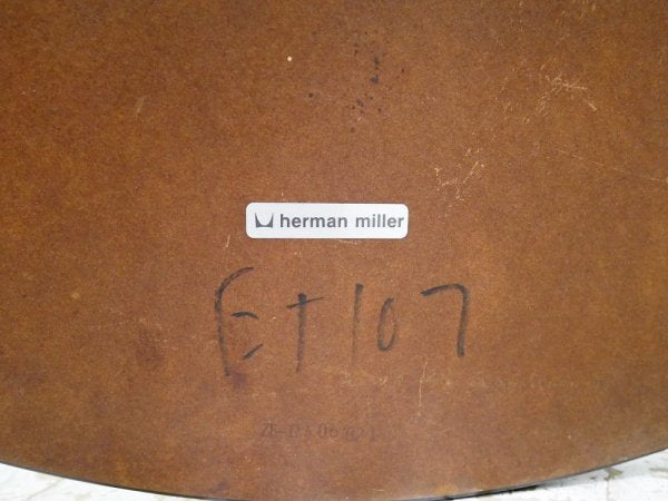 ハーマンミラー Herman Miller コントラクトベース ラウンドテーブル コントラクトテーブル Φ75 ビンテージ 廃番 レアカラー イームズ ミッドセンチュリーモダン ●