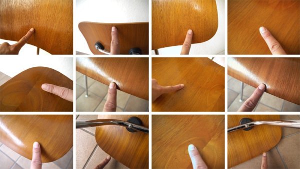 ハーマンミラー HermanMiller イームズ Eames プライウッド ダイニングチェア DCM 廃盤 2003年製 ウォールナット材 状態良好 名作チェア MoMA ミッドセンチュリー ◇