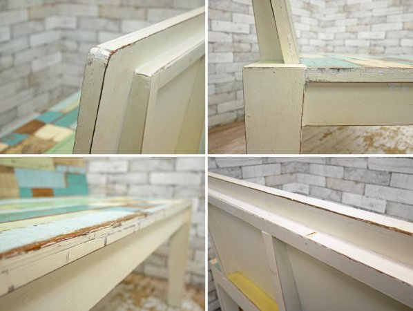 スクラップウッド SCRAPWOOD ベンチ シャビーペイント インダストリアル ジャーナルスタンダードファニチャー取扱い ●