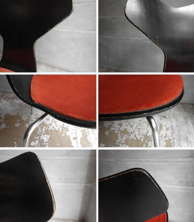 フリッツハンセン Fritz Hansen グランプリチェア GRAND PRIX CHAIR シートパディング仕様 ビンテージ♪