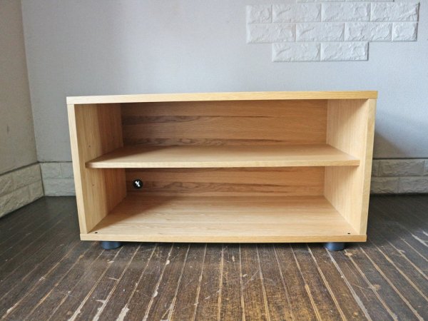 無印良品 MUJI オーク材 スタッキングキャビネット AVボード TV台 幅82.5cm ◎
