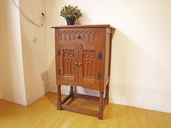 オールドチャーム Old Charm ペディスタル キャビネット フラワースタンド 花台 英国スタイル 楢材 葉山ガーデン取扱 ★