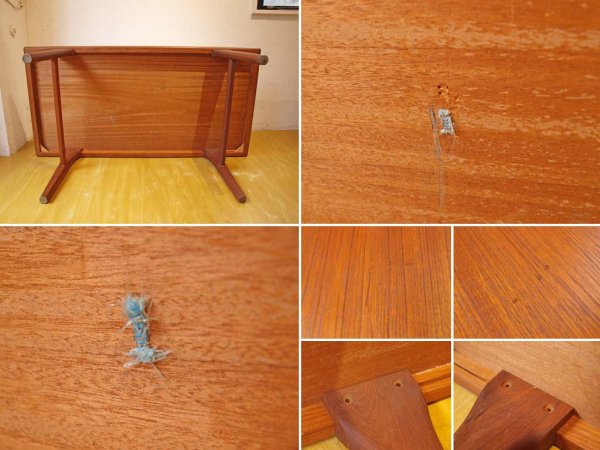 デンマーク ビンテージ チーク材 センターテーブル Danish Teak Wood Center table ヨハネス・アンダーソン オマージュデザイン コーヒーテーブル★