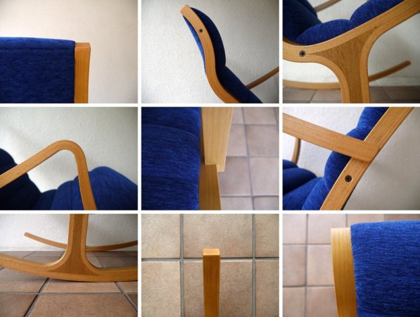 天童木工 Tendo 菅澤光政 ヘロン Heron シリーズ ロッキングチェア 使用浅 極美品 イサムノグチ愛用 グッドデザイン賞受賞 名作チェア ◇